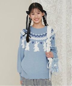 mezzo piano junior / メゾピアノジュニア ニット・セーター | ノルディックうさぎニット