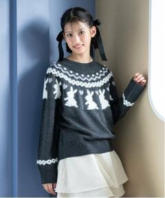 mezzo piano junior / メゾピアノジュニア ニット・セーター | ノルディックうさぎニット