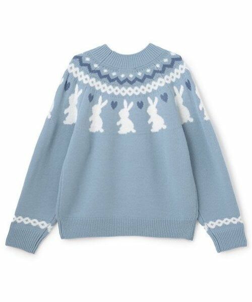 mezzo piano junior / メゾピアノジュニア ニット・セーター | ノルディックうさぎニット | 詳細1