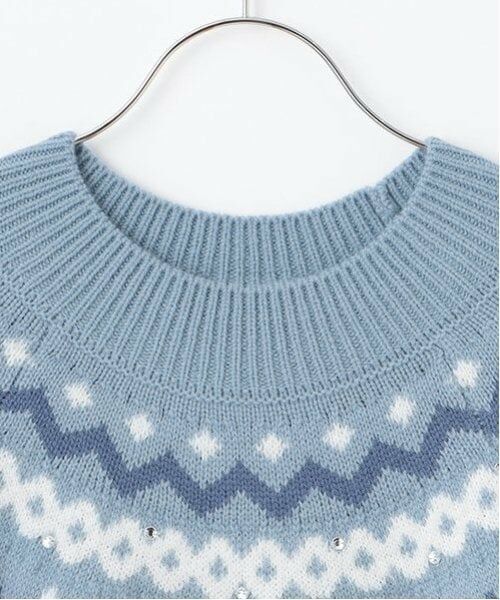 mezzo piano junior / メゾピアノジュニア ニット・セーター | ノルディックうさぎニット | 詳細3
