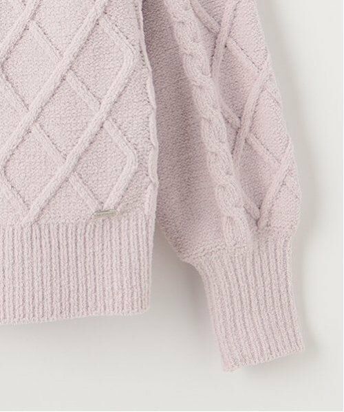 mezzo piano junior / メゾピアノジュニア ニット・セーター | 肩レースアップ　ラメ入りモールニット | 詳細6