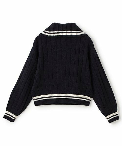 mezzo piano junior / メゾピアノジュニア ニット・セーター | ハーフジップセーラーニット | 詳細1