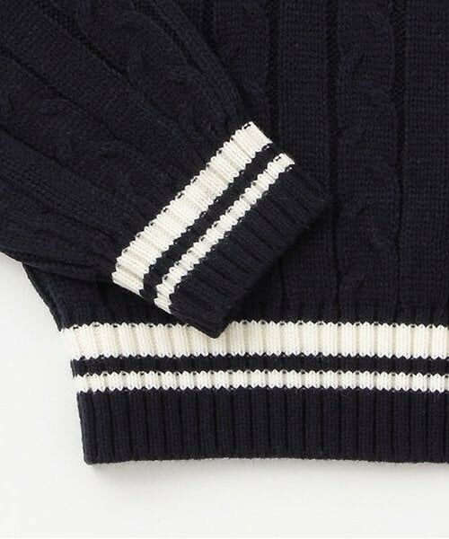 mezzo piano junior / メゾピアノジュニア ニット・セーター | ハーフジップセーラーニット | 詳細4