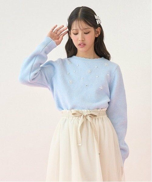 mezzo piano junior / メゾピアノジュニア ニット・セーター | キラキラニット | 詳細11