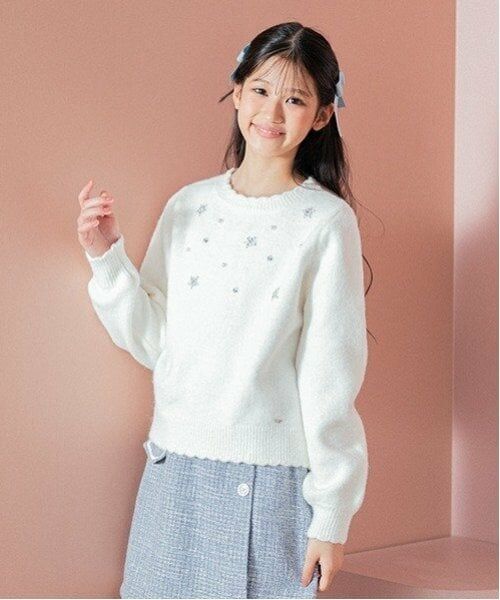 mezzo piano junior / メゾピアノジュニア ニット・セーター | キラキラニット | 詳細15