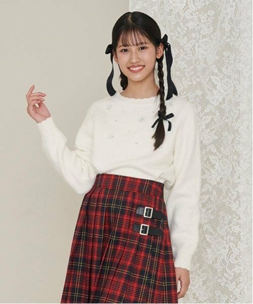 mezzo piano junior / メゾピアノジュニア ニット・セーター | キラキラニット | 詳細17