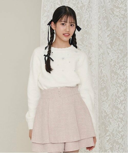 mezzo piano junior / メゾピアノジュニア ニット・セーター | キラキラニット | 詳細21