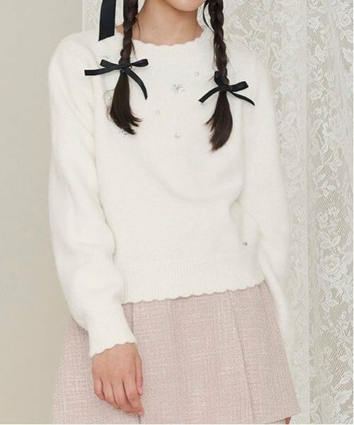 mezzo piano junior / メゾピアノジュニア ニット・セーター | キラキラニット | 詳細23