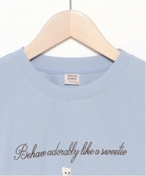 mezzo piano junior / メゾピアノジュニア Tシャツ | タックスリーブリボン長袖Tシャツ | 詳細2