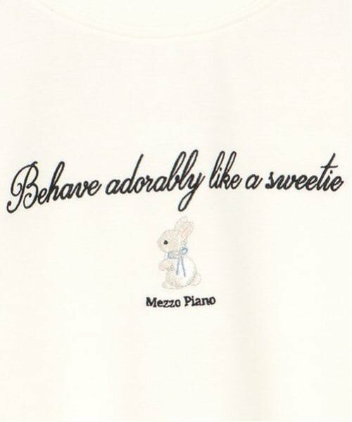 mezzo piano junior / メゾピアノジュニア Tシャツ | タックスリーブリボン長袖Tシャツ | 詳細3