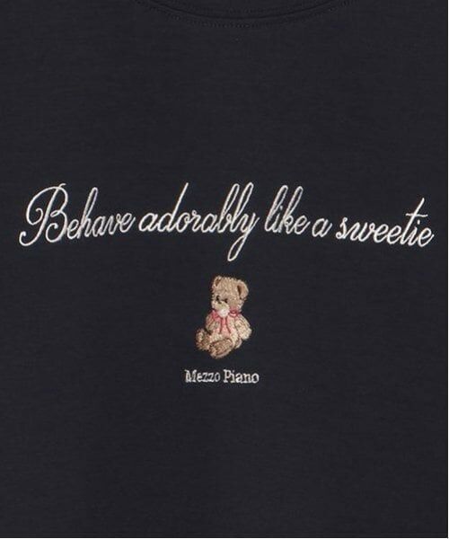 mezzo piano junior / メゾピアノジュニア Tシャツ | タックスリーブリボン長袖Tシャツ | 詳細4