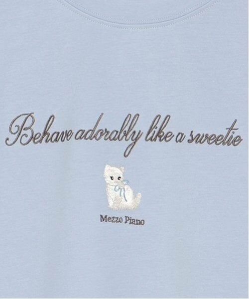 mezzo piano junior / メゾピアノジュニア Tシャツ | タックスリーブリボン長袖Tシャツ | 詳細5