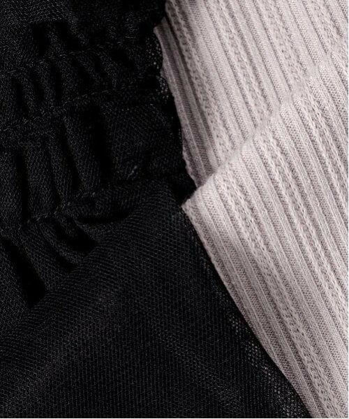 mezzo piano junior / メゾピアノジュニア Tシャツ | チュールビスチェ＆テレコ長袖Tシャツセット | 詳細10