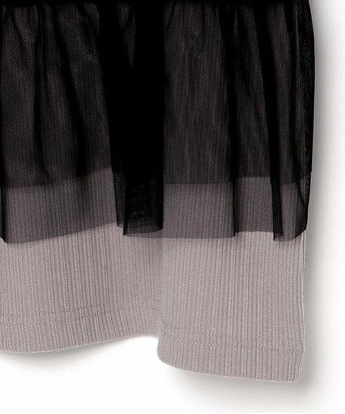 mezzo piano junior / メゾピアノジュニア Tシャツ | チュールビスチェ＆テレコ長袖Tシャツセット | 詳細5