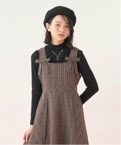 mezzo piano junior / メゾピアノジュニア Tシャツ | テレコネックレス長袖Tシャツ