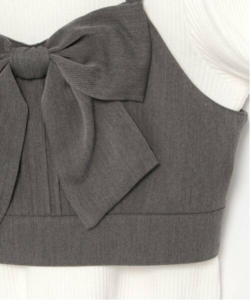 mezzo piano junior / メゾピアノジュニア Tシャツ | パフスリーブ長袖Tシャツ＆リボンビスチェセット | 詳細8