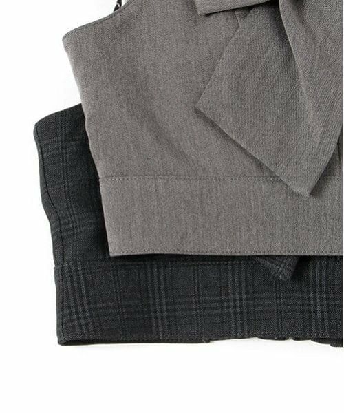 mezzo piano junior / メゾピアノジュニア Tシャツ | パフスリーブ長袖Tシャツ＆リボンビスチェセット | 詳細9