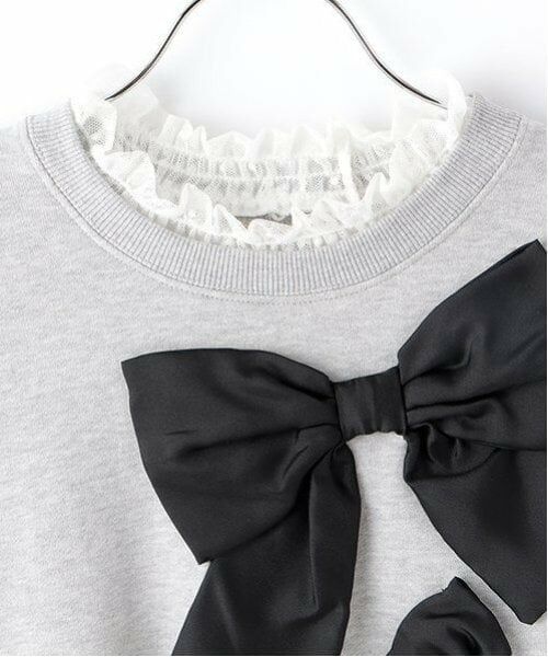 mezzo piano junior / メゾピアノジュニア スウェット | ビッグリボントレーナー | 詳細2