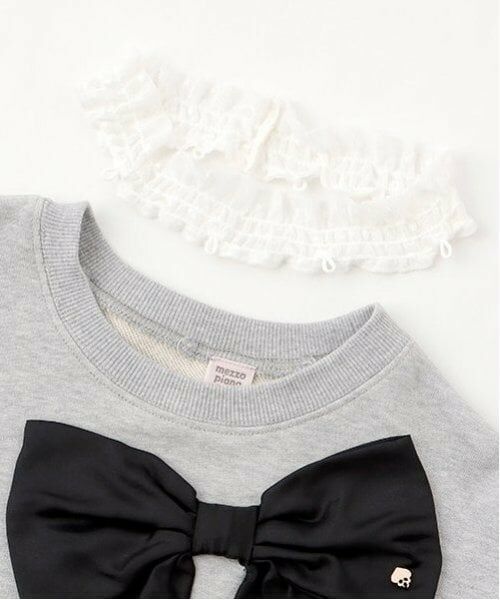 mezzo piano junior / メゾピアノジュニア スウェット | ビッグリボントレーナー | 詳細3