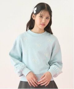 mezzo piano junior / メゾピアノジュニア スウェット | メニーパールリボントレーナー