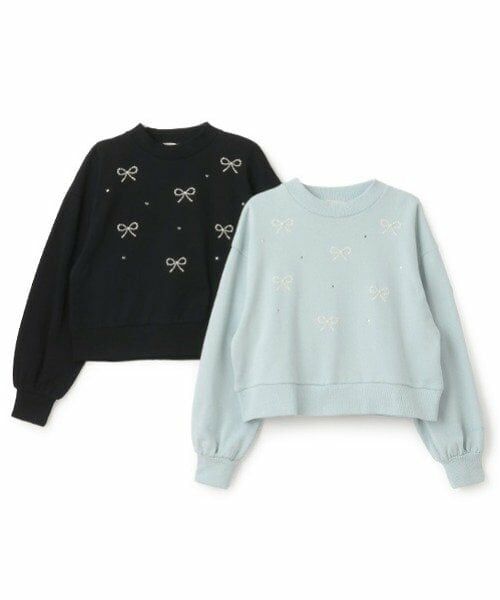 mezzo piano junior / メゾピアノジュニア スウェット | メニーパールリボントレーナー | 詳細5