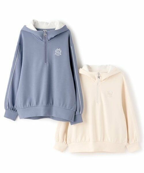 mezzo piano junior / メゾピアノジュニア パーカー | ハーフジップスフレタッチパーカ | 詳細7