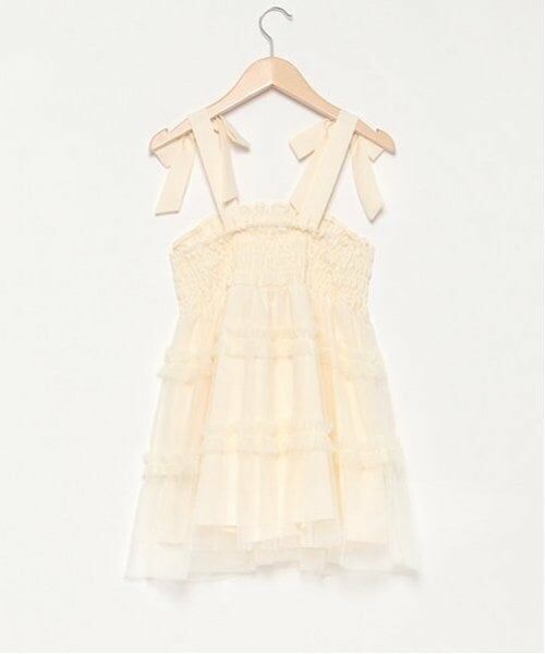mezzo piano junior / メゾピアノジュニア その他トップス | ショルダーリボンふんわりチュールチュニック | 詳細1