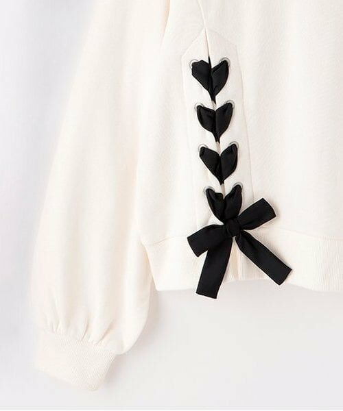 mezzo piano junior / メゾピアノジュニア スウェット | レースアップトレーナー | 詳細4