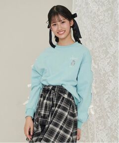 mezzo piano junior / メゾピアノジュニア スウェット | タックスリーブリボントレーナー