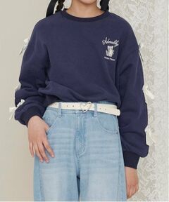 mezzo piano junior / メゾピアノジュニア スウェット | タックスリーブリボントレーナー