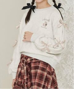 mezzo piano junior / メゾピアノジュニア スウェット | タックスリーブリボントレーナー