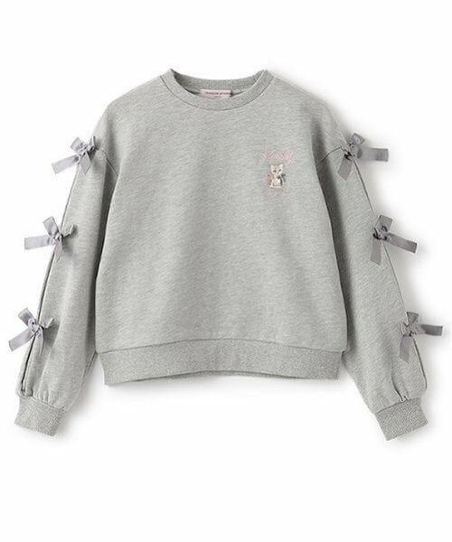 mezzo piano junior / メゾピアノジュニア スウェット | タックスリーブリボントレーナー | 詳細11