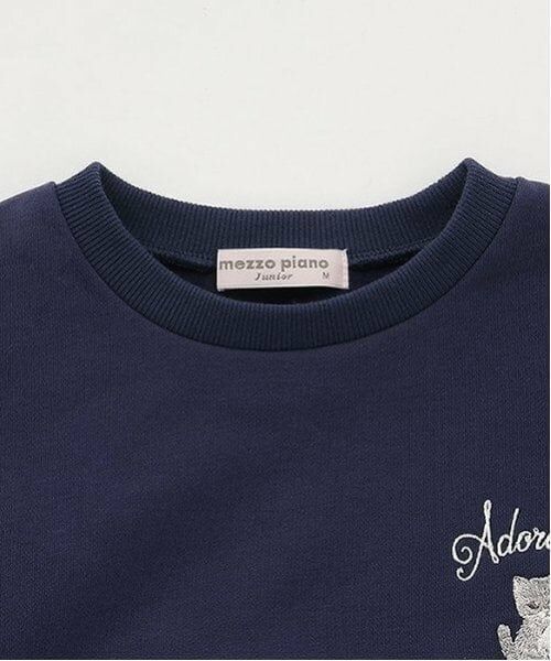 mezzo piano junior / メゾピアノジュニア スウェット | タックスリーブリボントレーナー | 詳細3