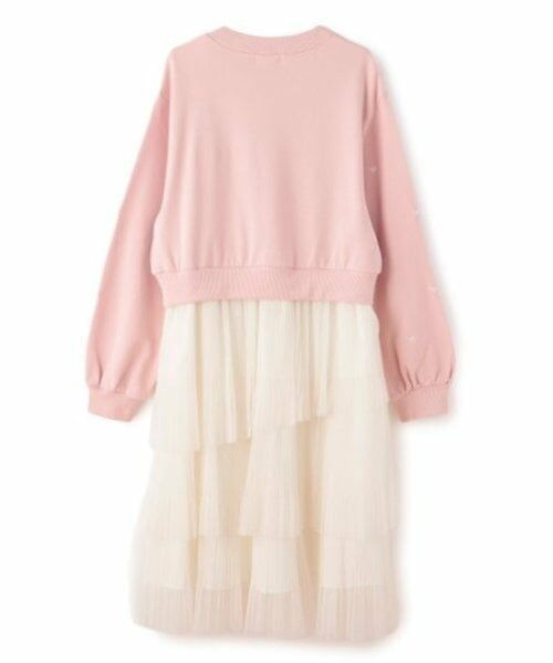 mezzo piano junior / メゾピアノジュニア ミニ丈・ひざ丈ワンピース | チュールスカートドキングワンピース | 詳細1