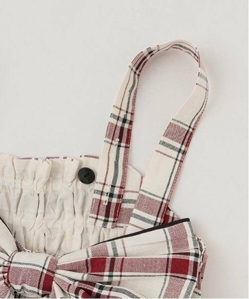 mezzo piano junior / メゾピアノジュニア ミニ丈・ひざ丈ワンピース | フロントリボンジャンパースカート＆Tシャツセット | 詳細14