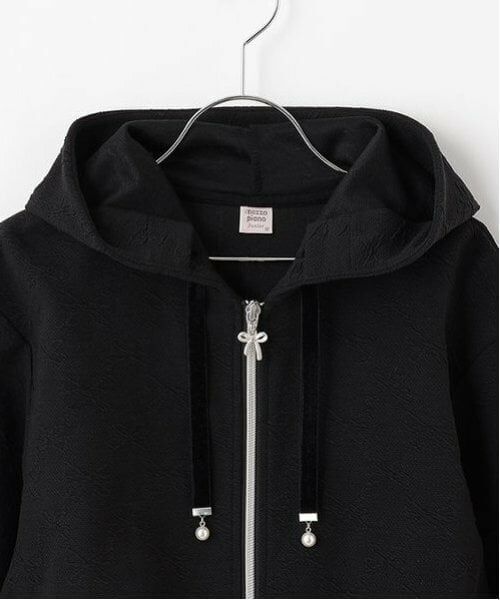 mezzo piano junior / メゾピアノジュニア ショート・ハーフ・半端丈パンツ | リボンジャカードZIPパーカ×スカパンセットアップ | 詳細5