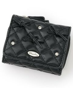 mezzo piano junior / メゾピアノジュニア 財布・コインケース・マネークリップ | リボン×きらきらラインストーンウォレット