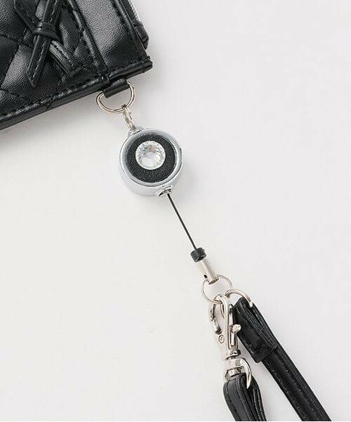 mezzo piano junior / メゾピアノジュニア カードケース・名刺入れ・定期入れ | リボン×きらきらラインストーンパスケース | 詳細3