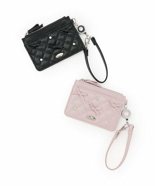 mezzo piano junior / メゾピアノジュニア カードケース・名刺入れ・定期入れ | リボン×きらきらラインストーンパスケース | 詳細8