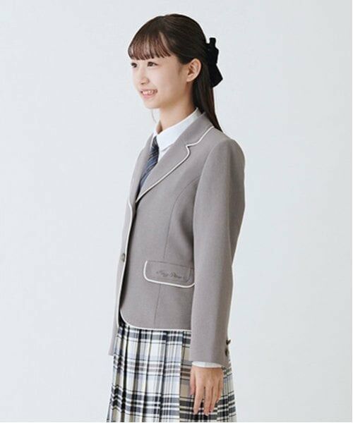 mezzo piano junior / メゾピアノジュニア テーラードジャケット | パイピングジャケット | 詳細1