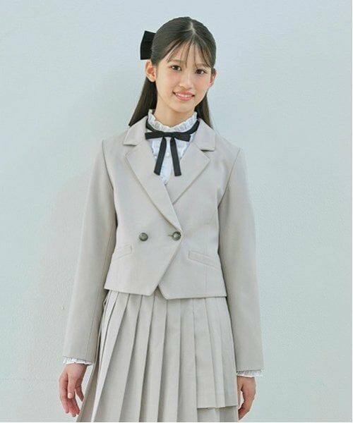 mezzo piano junior / メゾピアノジュニア テーラードジャケット | パイピンクショードジャケット | 詳細2