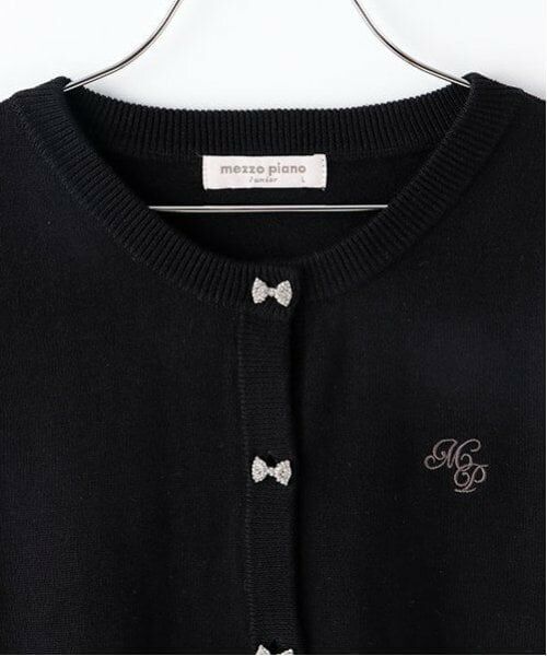 mezzo piano junior / メゾピアノジュニア カーディガン・ボレロ | ショート丈リボンボタンカーディガン | 詳細11
