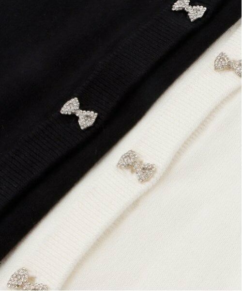 mezzo piano junior / メゾピアノジュニア カーディガン・ボレロ | ショート丈リボンボタンカーディガン | 詳細14