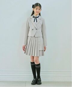 mezzo piano junior / メゾピアノジュニア ミニ・ひざ丈スカート | バックルベルトつき2段プリーツスカパン