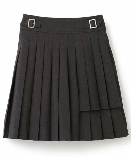 mezzo piano junior / メゾピアノジュニア ミニ・ひざ丈スカート | バックルベルトつき2段プリーツスカパン | 詳細18