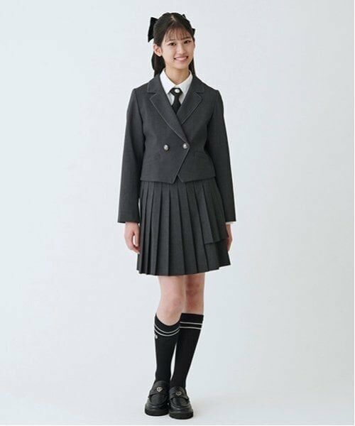 mezzo piano junior / メゾピアノジュニア ミニ・ひざ丈スカート | バックルベルトつき2段プリーツスカパン | 詳細5