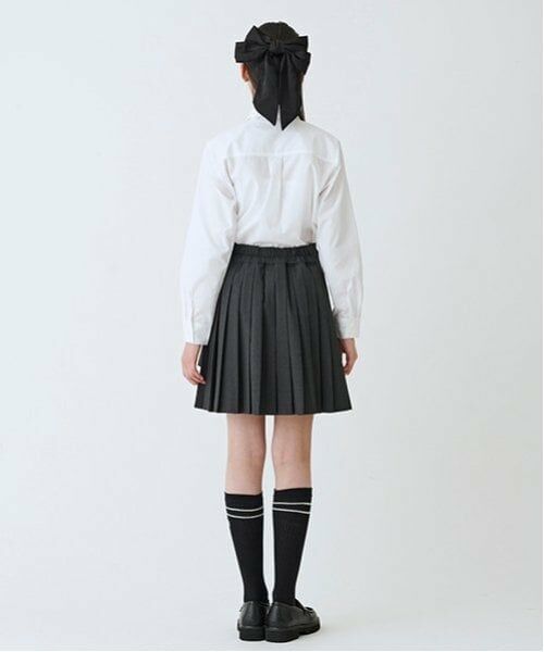 mezzo piano junior / メゾピアノジュニア ミニ・ひざ丈スカート | バックルベルトつき2段プリーツスカパン | 詳細6