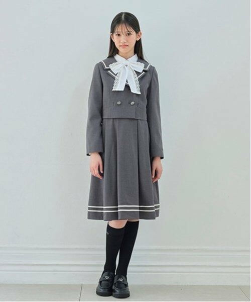 mezzo piano junior / メゾピアノジュニア テーラードジャケット | セーラーショートジャケット&ジャンパースカートセット | 詳細13