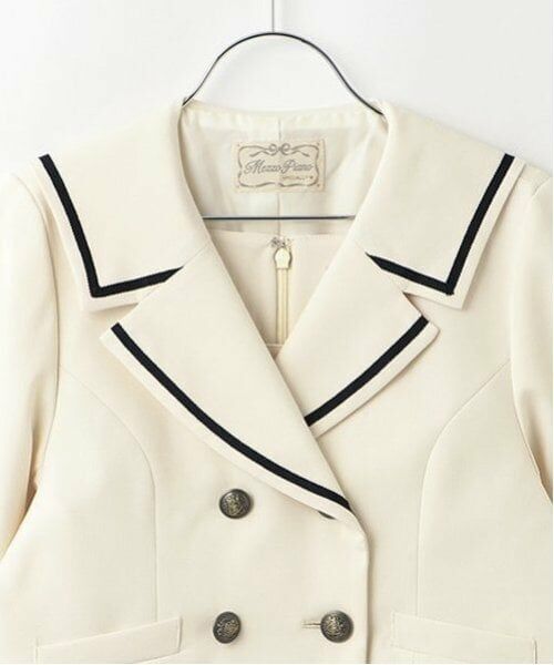 mezzo piano junior / メゾピアノジュニア テーラードジャケット | セーラーショートジャケット&ジャンパースカートセット | 詳細17