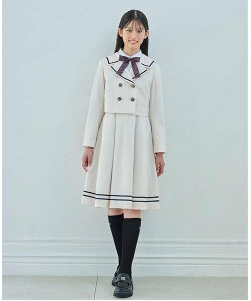 mezzo piano junior / メゾピアノジュニア テーラードジャケット | セーラーショートジャケット&ジャンパースカートセット | 詳細3